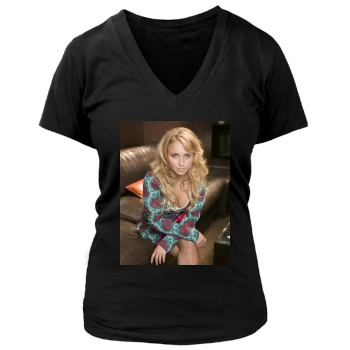 Hayden Panettiere Women's Deep V-Neck TShirt