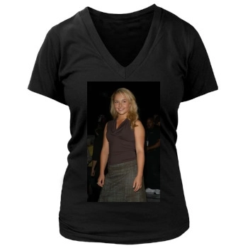 Hayden Panettiere Women's Deep V-Neck TShirt