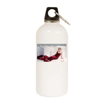 Hayden Panettiere White Water Bottle With Carabiner