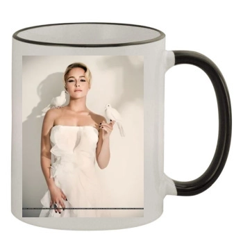 Hayden Panettiere 11oz Colored Rim & Handle Mug