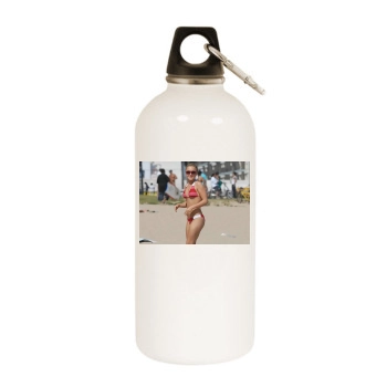 Hayden Panettiere White Water Bottle With Carabiner