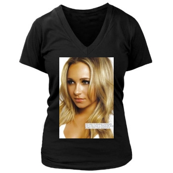 Hayden Panettiere Women's Deep V-Neck TShirt