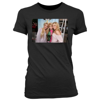 Hayden Panettiere Women's Junior Cut Crewneck T-Shirt