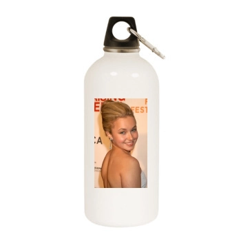 Hayden Panettiere White Water Bottle With Carabiner