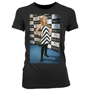 Hayden Panettiere Women's Junior Cut Crewneck T-Shirt