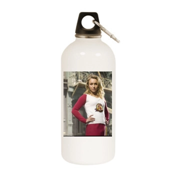 Hayden Panettiere White Water Bottle With Carabiner