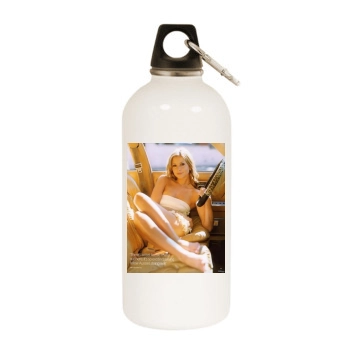 Hayden Panettiere White Water Bottle With Carabiner