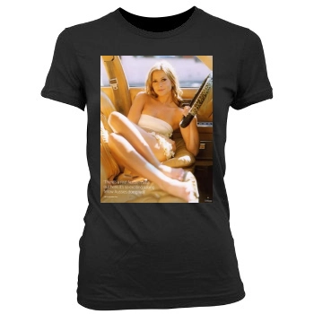 Hayden Panettiere Women's Junior Cut Crewneck T-Shirt