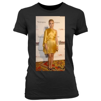 Hayden Panettiere Women's Junior Cut Crewneck T-Shirt