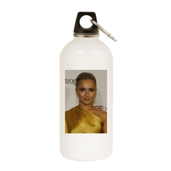 Hayden Panettiere White Water Bottle With Carabiner