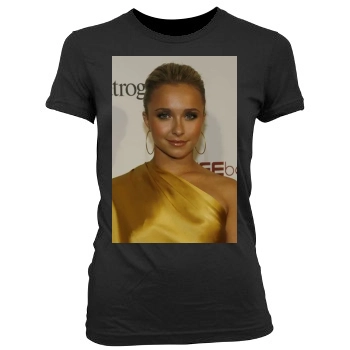 Hayden Panettiere Women's Junior Cut Crewneck T-Shirt