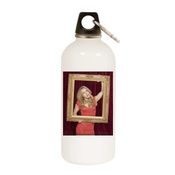 Hayden Panettiere White Water Bottle With Carabiner