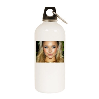 Hayden Panettiere White Water Bottle With Carabiner