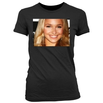 Hayden Panettiere Women's Junior Cut Crewneck T-Shirt