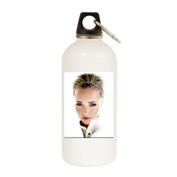 Hayden Panettiere White Water Bottle With Carabiner