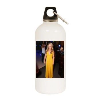 Hayden Panettiere White Water Bottle With Carabiner