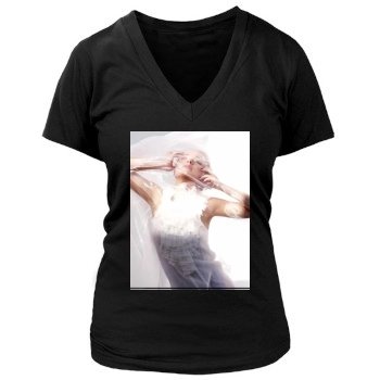 Hayden Panettiere Women's Deep V-Neck TShirt