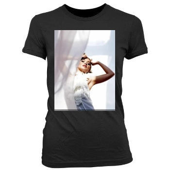 Hayden Panettiere Women's Junior Cut Crewneck T-Shirt