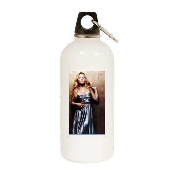 Hayden Panettiere White Water Bottle With Carabiner