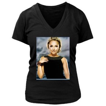 Hayden Panettiere Women's Deep V-Neck TShirt