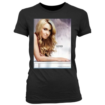 Hayden Panettiere Women's Junior Cut Crewneck T-Shirt