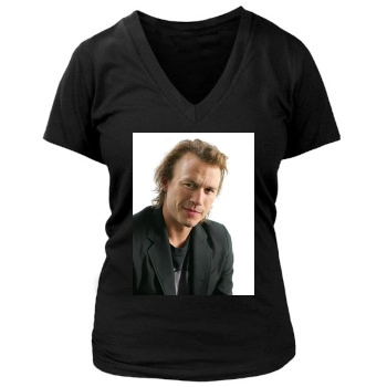 Heath Ledger Women's Deep V-Neck TShirt