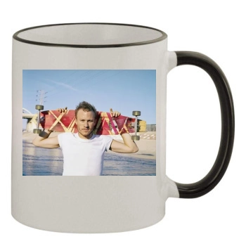 Heath Ledger 11oz Colored Rim & Handle Mug