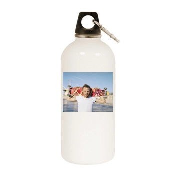 Heath Ledger White Water Bottle With Carabiner