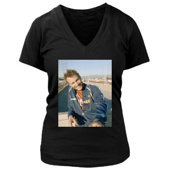 Heath Ledger Women's Deep V-Neck TShirt