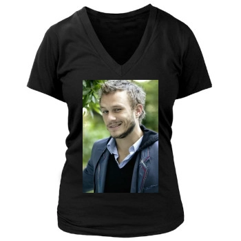 Heath Ledger Women's Deep V-Neck TShirt