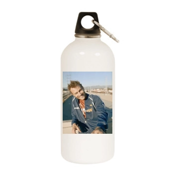 Heath Ledger White Water Bottle With Carabiner