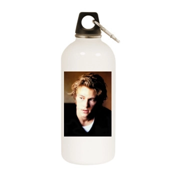 Heath Ledger White Water Bottle With Carabiner