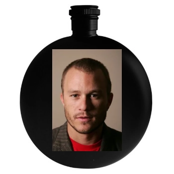 Heath Ledger Round Flask