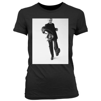 Heath Ledger Women's Junior Cut Crewneck T-Shirt