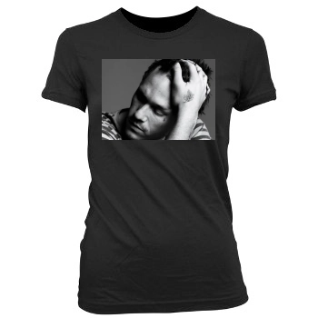 Heath Ledger Women's Junior Cut Crewneck T-Shirt