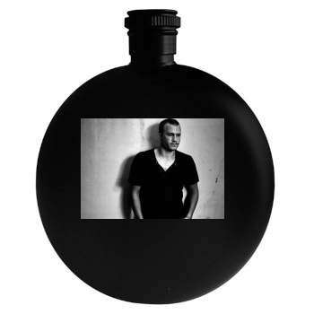 Heath Ledger Round Flask