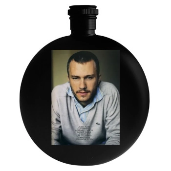 Heath Ledger Round Flask