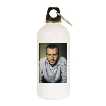 Heath Ledger White Water Bottle With Carabiner