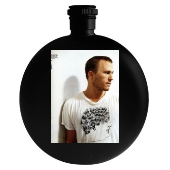 Heath Ledger Round Flask