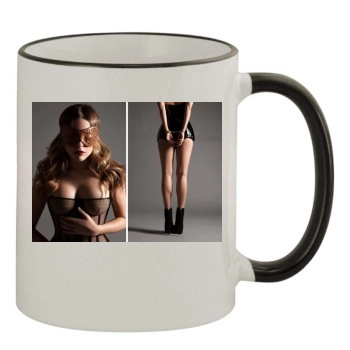 Sophia Bush 11oz Colored Rim & Handle Mug