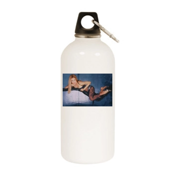 Heather Graham White Water Bottle With Carabiner