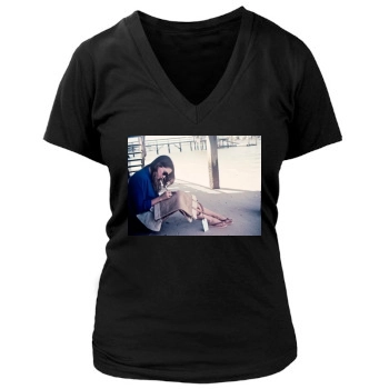 Sophia Bush Women's Deep V-Neck TShirt