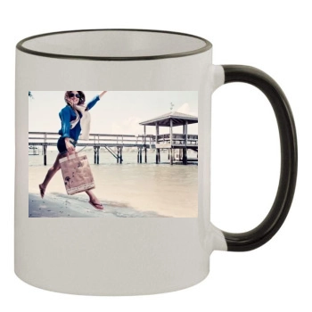 Sophia Bush 11oz Colored Rim & Handle Mug