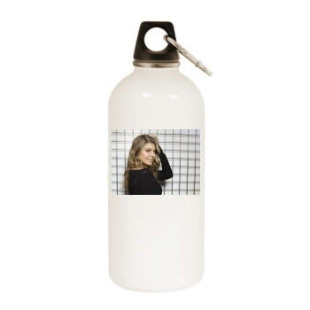 Fergie White Water Bottle With Carabiner