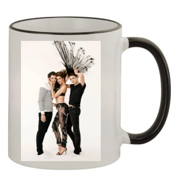 Stephanie Seymour 11oz Colored Rim & Handle Mug