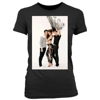 Stephanie Seymour Women's Junior Cut Crewneck T-Shirt