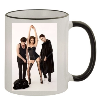 Stephanie Seymour 11oz Colored Rim & Handle Mug