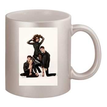 Stephanie Seymour 11oz Metallic Silver Mug