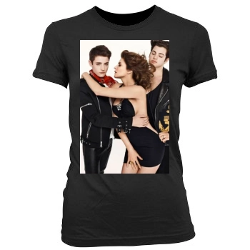 Stephanie Seymour Women's Junior Cut Crewneck T-Shirt