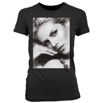 Heidi Klum Women's Junior Cut Crewneck T-Shirt